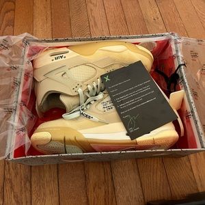 ⚡️Jordan 4 Retro Off-White Sail